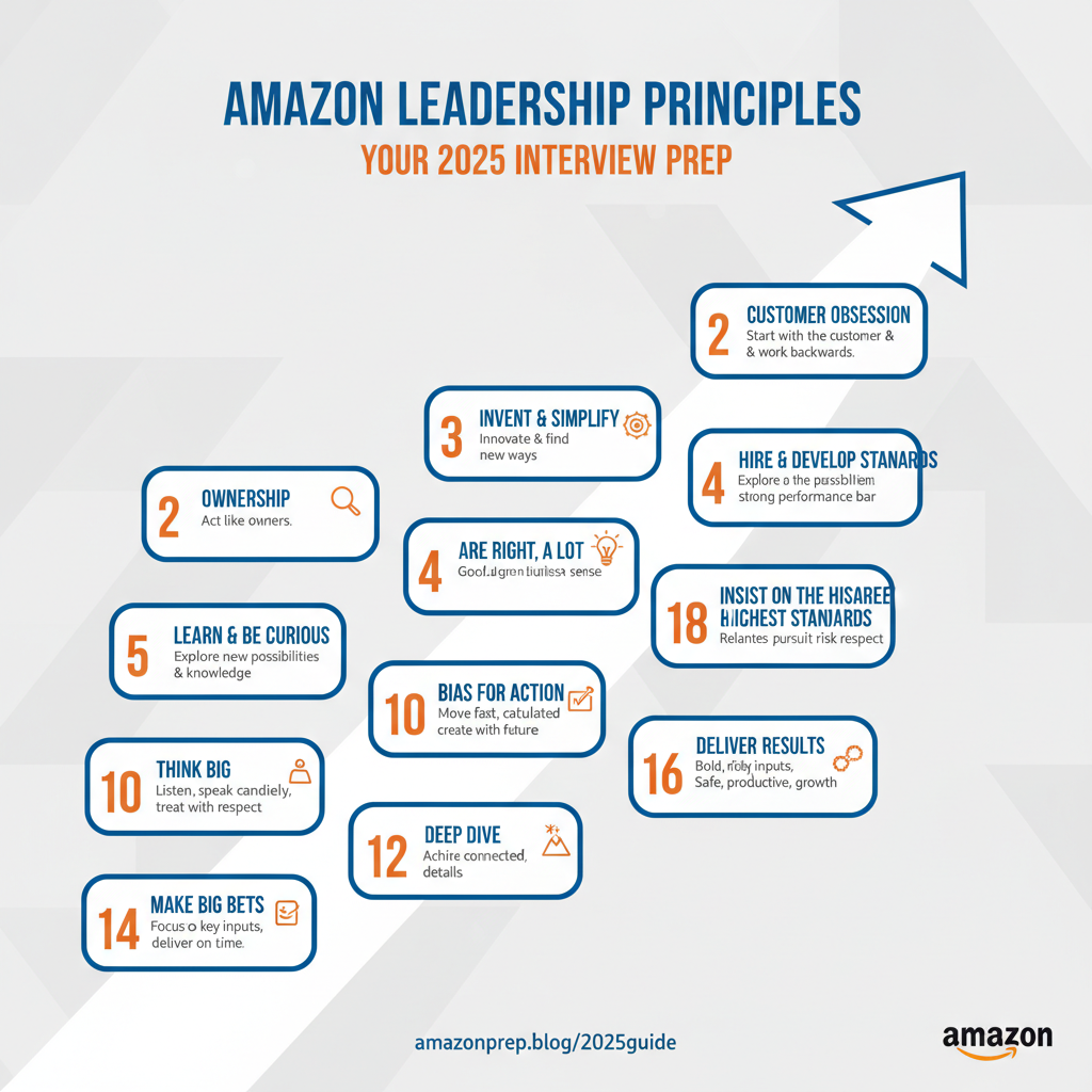 Amazon leadership principles infographic