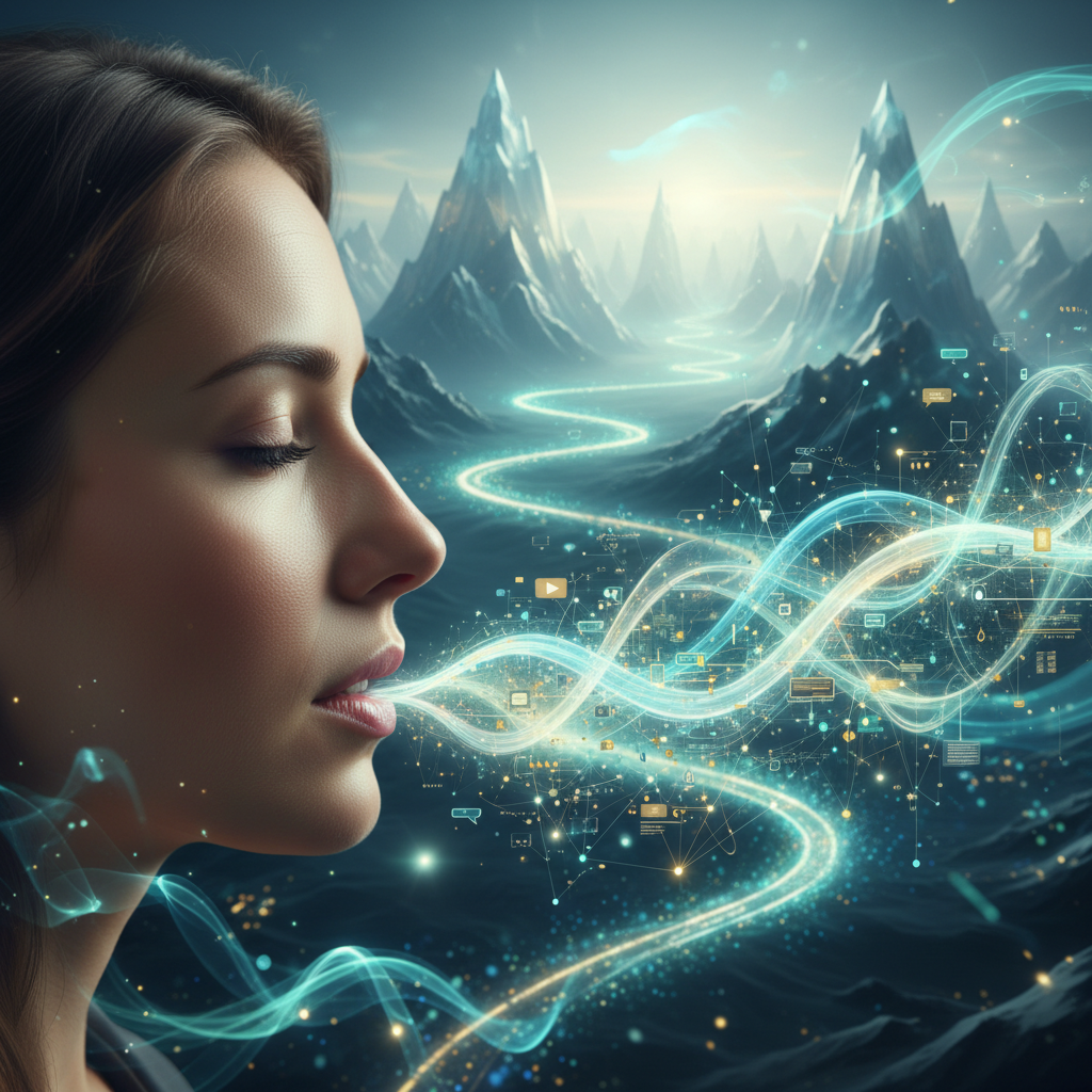 Candidato practicando voz con IA y análisis de datos en entrevista