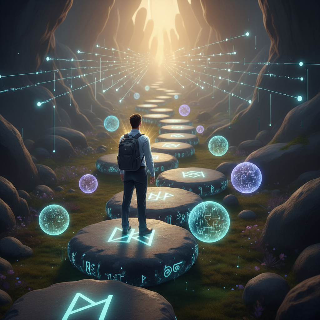 Visualisation du parcours avec des phrases clés pour un entretien en anglais