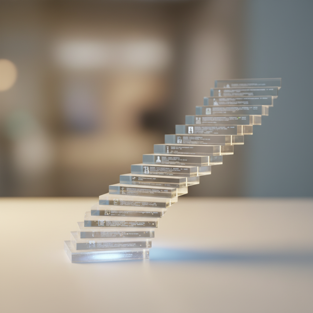 Illustration of resumes being evaluated by advanced ATS logic in 2025