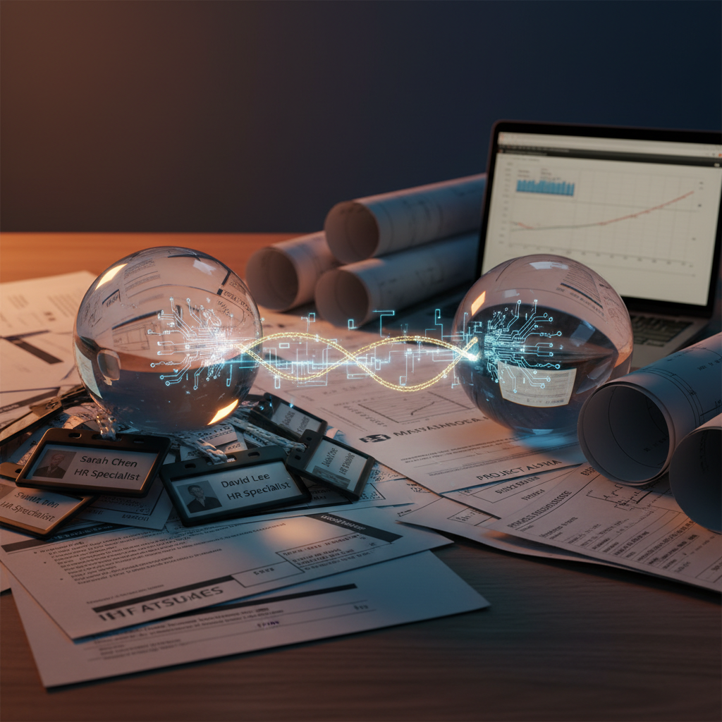 Visual representation of the bridge between HR and hiring manager perspectives in interviews