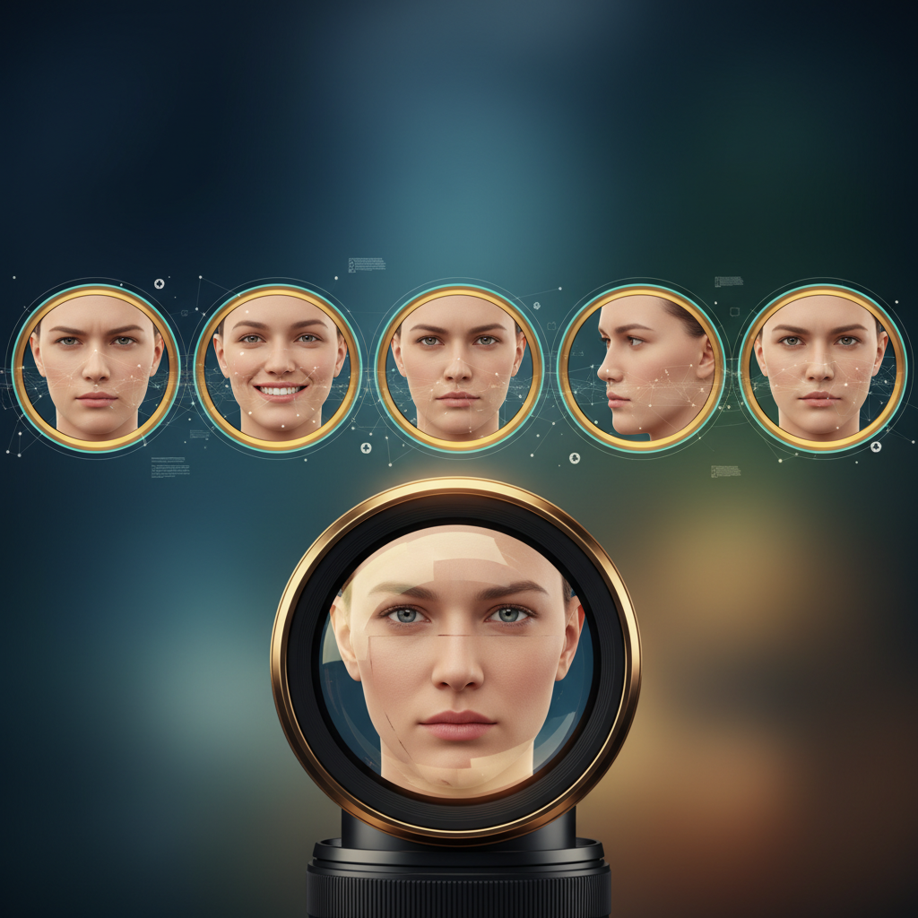 Visualiza tu presencia ante la cámara: imagen de espejo y cámara mostrando confianza y preparación para entrevista virtual