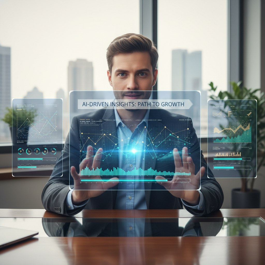 Job seeker reviewing AI-powered feedback reports at desk