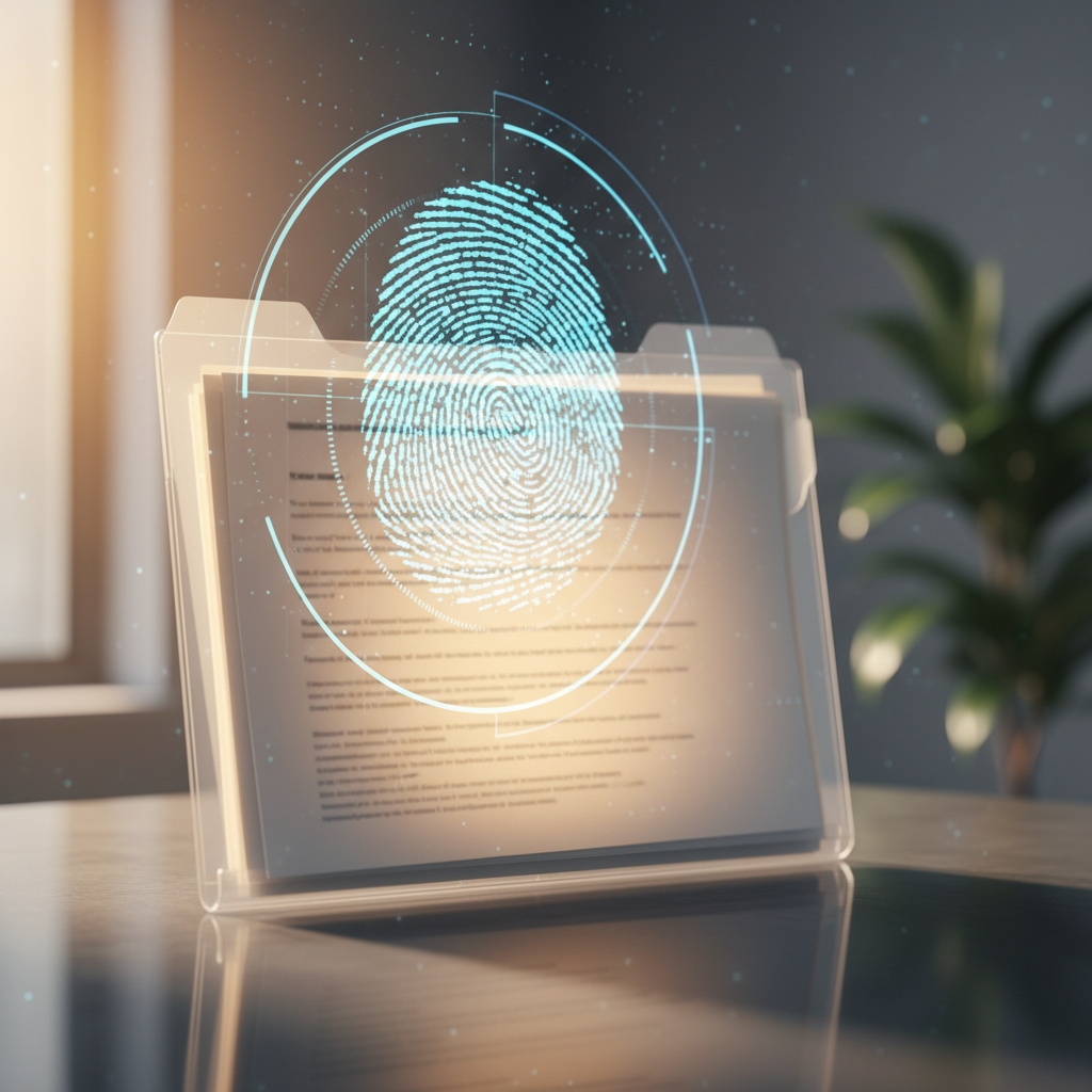 Organized documents for background check and employment verification