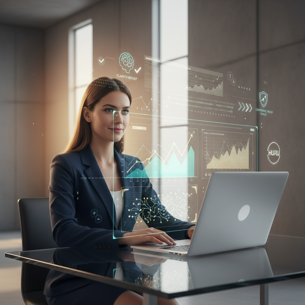 Network engineer interview: candidate preparing in a tech-driven interview room with analytical overlays and AI feedback