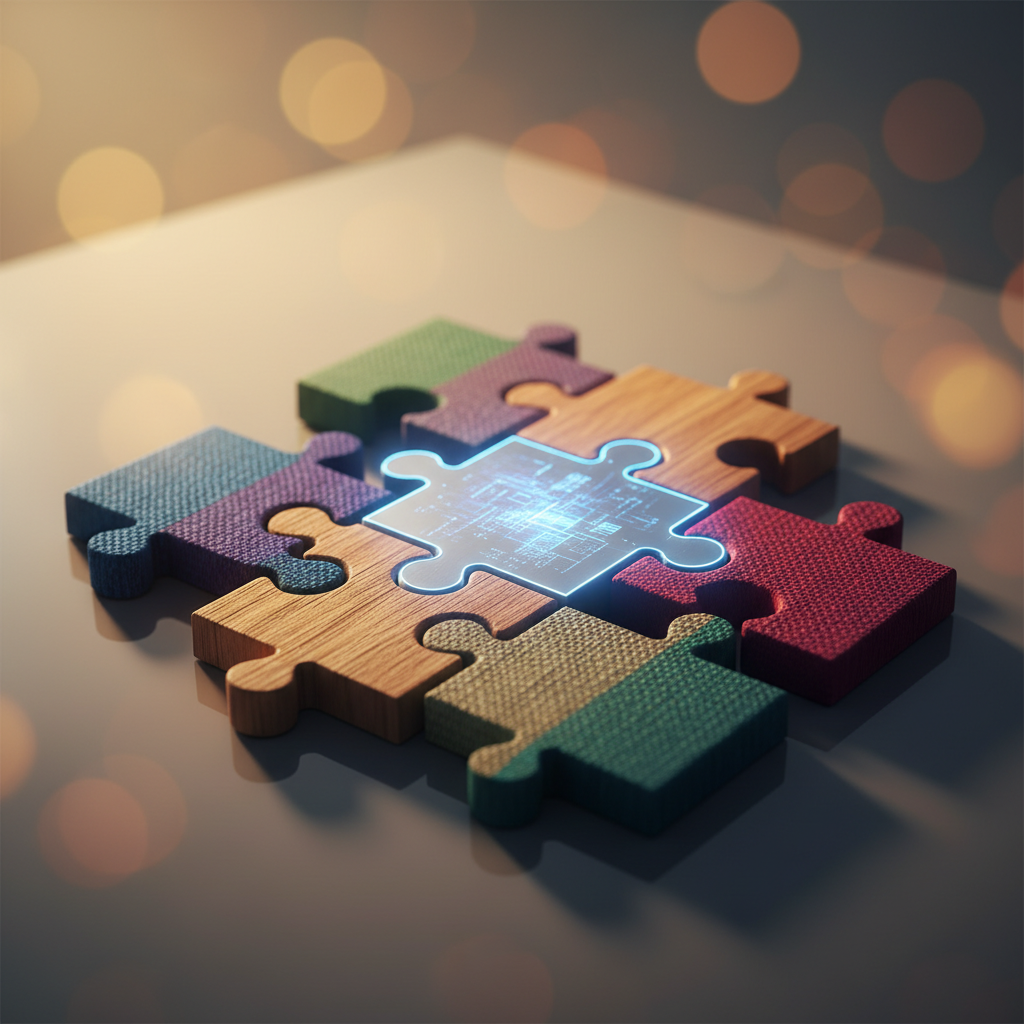 Puzzle pieces symbolizing unique individuals coming together for workplace cultural fit