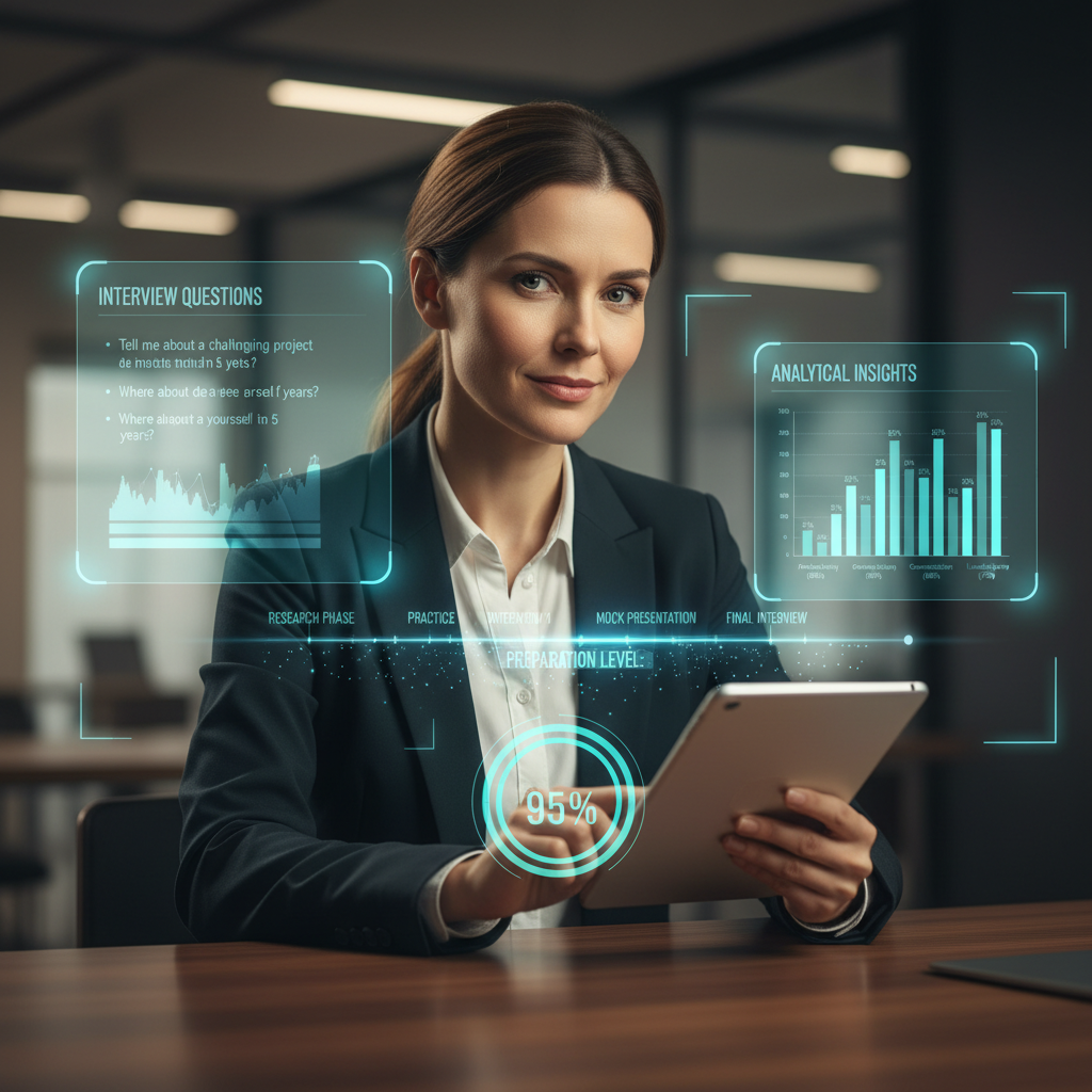 Technical Program Manager interview preparation with analytical overlays and data-driven insights