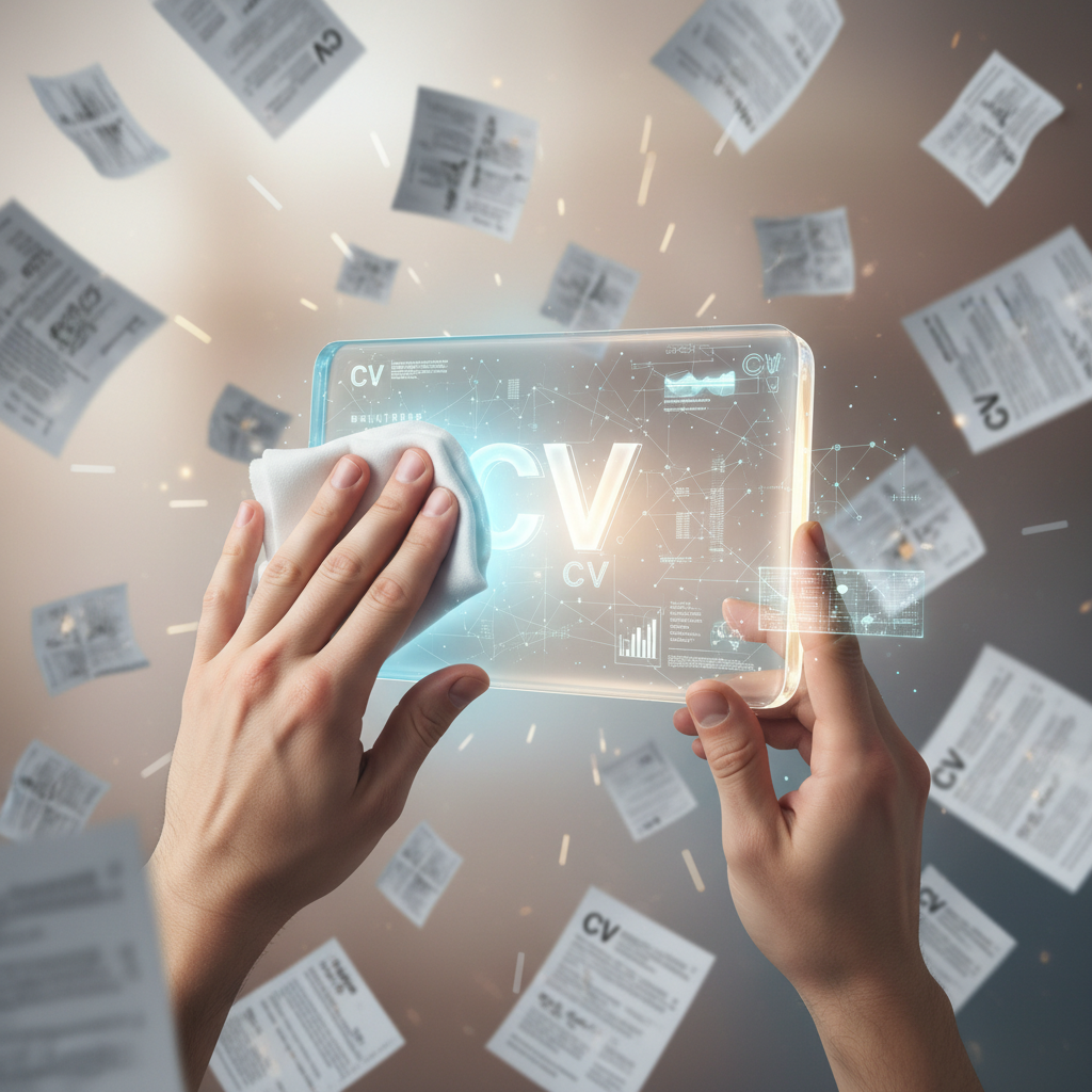 Lebenslauf Fehler vermeiden: Symbolbild für Klarheit und Präzision im CV